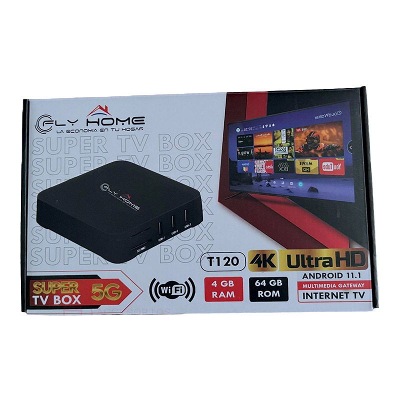 Convertidor a Smart TV Box Android Fly Home T120